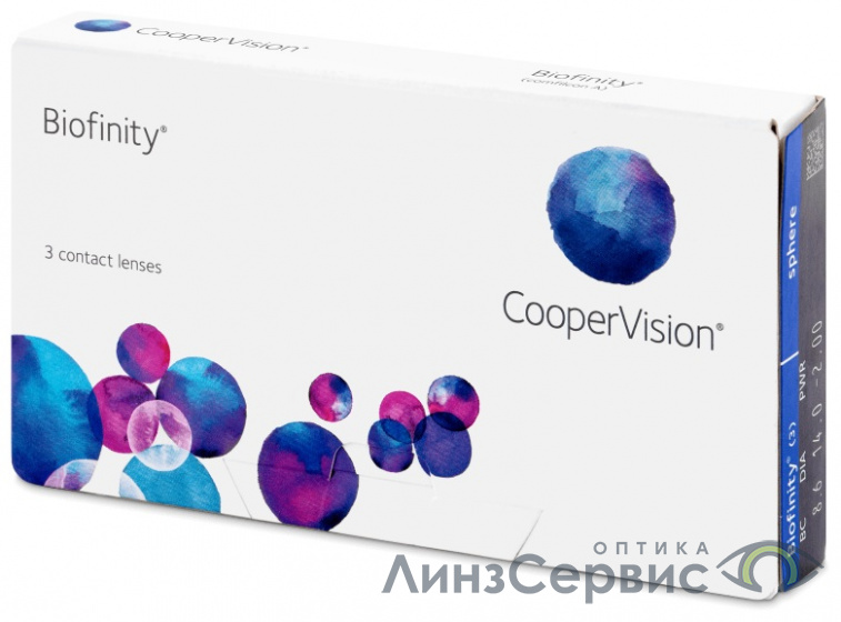 картинка Контактные линзы CooperVision Biofinity -0.75 кривизна 8.6 от магазина ЛинзСервис